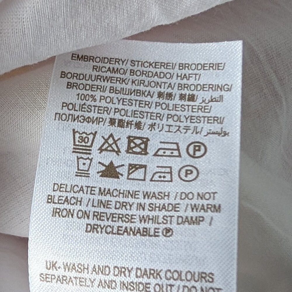 EUC Linen Boden Embroidered Skirt US 16/18 - Picture 5 of 8